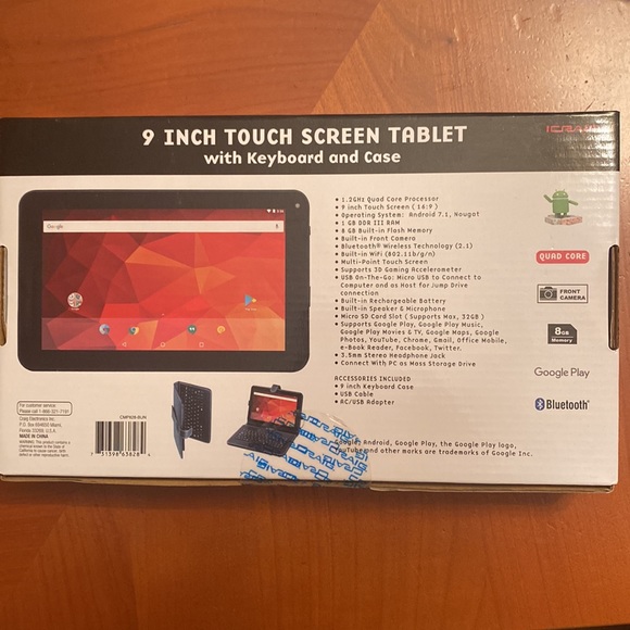 9 INCH TOUCH SCREEN TABLET - Picture 2 of 7